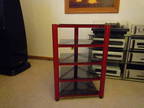 Soundstyle x105 tripod 5 shelf stand in red